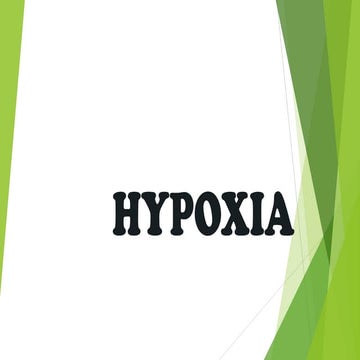 Hypoxia - Respiratory physiology | PDF
