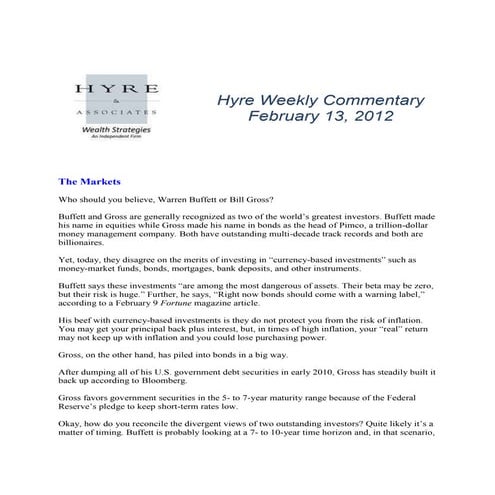 Hyre Weekly Commentary Template
