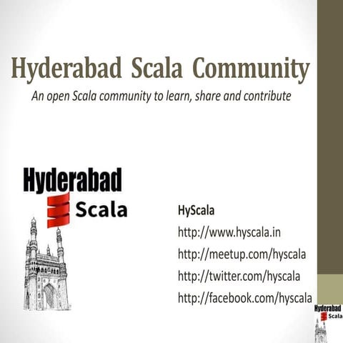 Hyderabad Scala Community first meetup