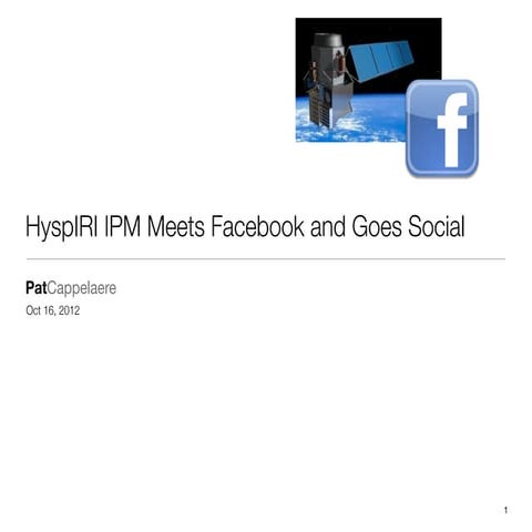 HyspIRI IPM Goes Social