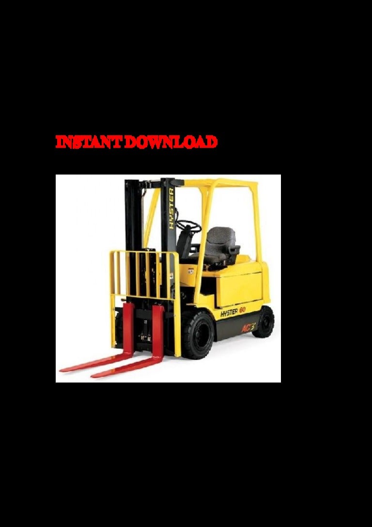 Hyster b416 (j40 z j50z j60z j65z) forklift service repair factory ma…