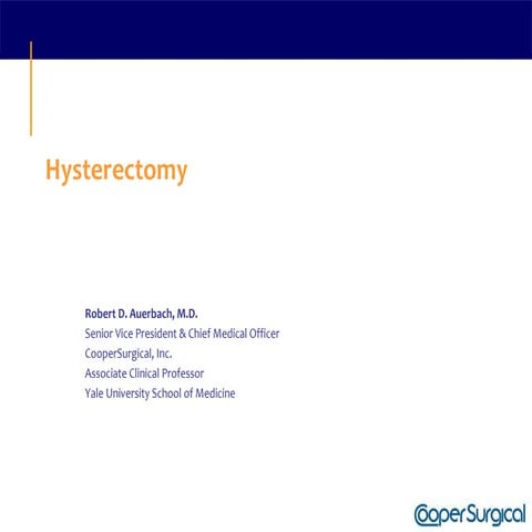 Total abdominal hysterectomy with bilateral salpingo-oophorectomy. | PPT
