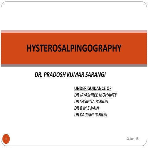 Hysterosalpingography 
