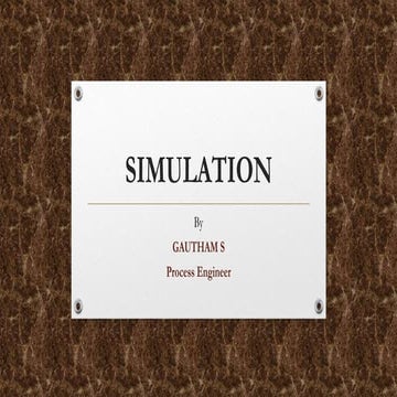 Simulation
