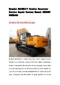 Hyundai r210 w 9 wheel excavator service repair factory manual instan…