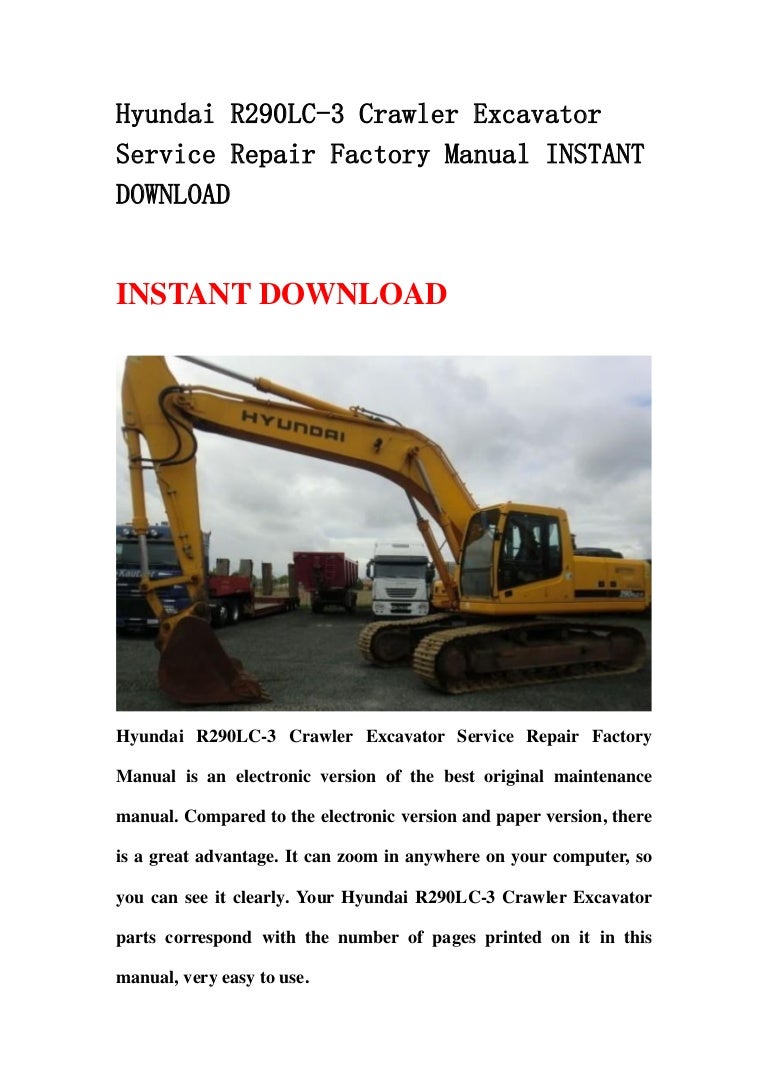 [PDF-5324] Hyundai R250lc 3 Crawler Excavator Factory Service Repair Manual  Instant | 2019 Ebook Library