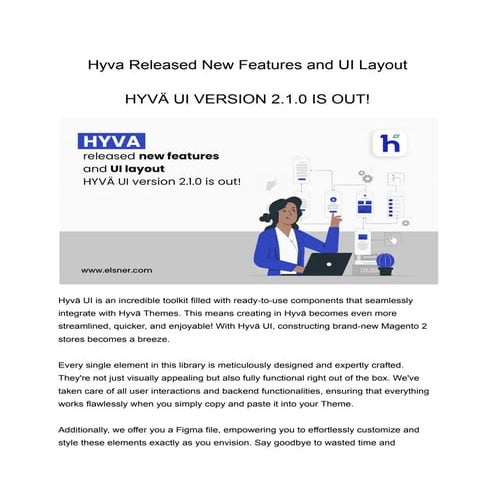 Hyvä UI Version 2.1.0 Is Out With New Features And UI Layout