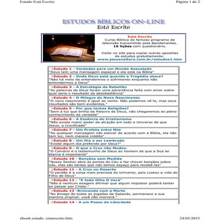 Ebook estudo está escrito