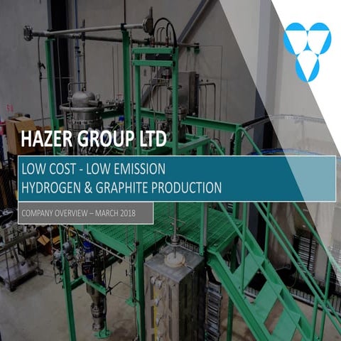 Hazer Group company overview march 2018 | PDF