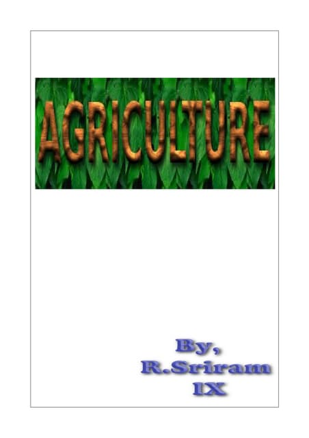 Agriculture