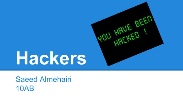 About hackers