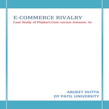 Rivalry between Amazon and Flipkart