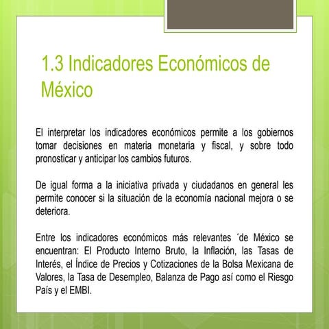I.3 indicadores economicos   macroeconomia
