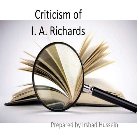 I.A. richards criticism