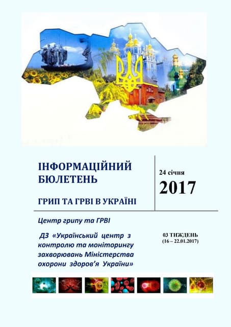 Інформаційний бюлетень "ГРИП та ГРВІ" за 3 тиждень 2017 року в Україні