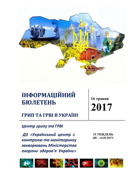 Інформаційний бюлетень "ГРИП та ГРВІ" за 19 тиждень 2017 року в Україні