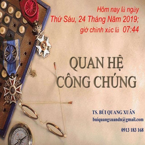 TS BÙI QUANG XUÂN. TỔNG QUAN TRUYỀN THÔNG 