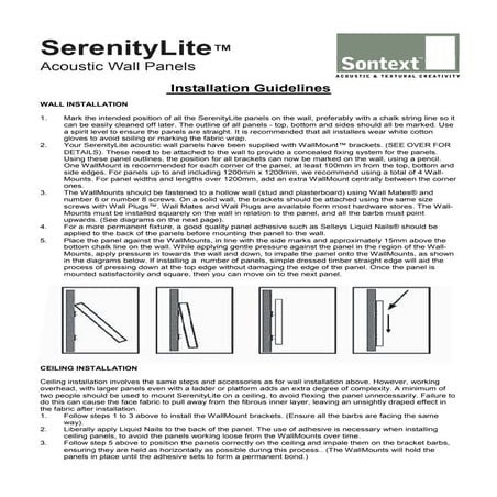 SerenityLite installation instructions 