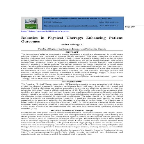 Robotics in Physical Therapy: Enhancing Patient  Outcomes (www.kiu.ac.ug)
