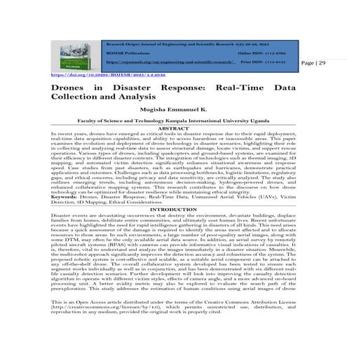 Drones in Disaster Response: Real-Time Data Collection and Analysis ...