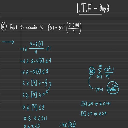 Advanced Trigonometric Functions and Domain Analysis in Mathematics | PDF