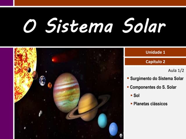I.2 O sistema solar