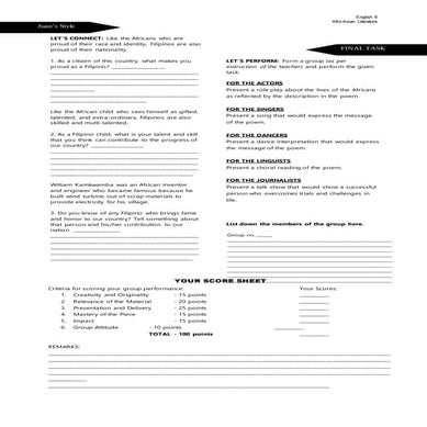 I am an African child