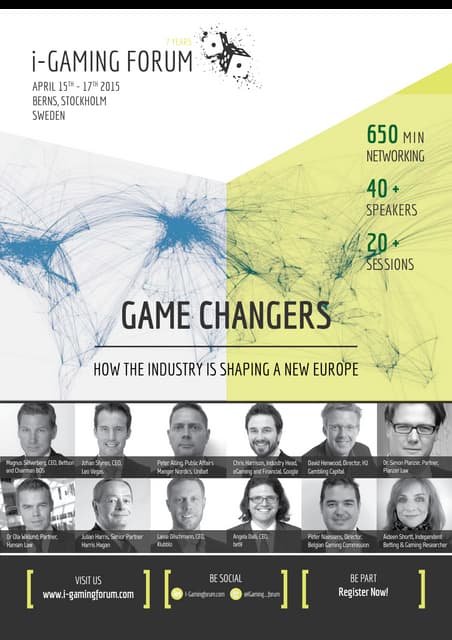 I-Gaming Forum 2015 agenda