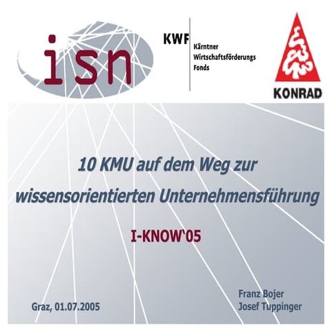 I-KNOW 05: Wissensmanagement für KMU