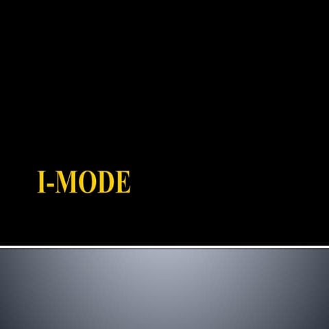i-mode ppt and syncml