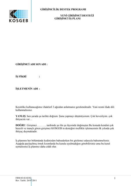 Iş plan