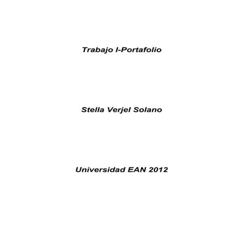 I portafolio