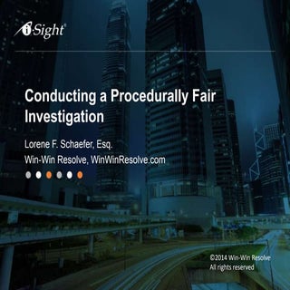 Conducting Procedurally Fair Workpl...