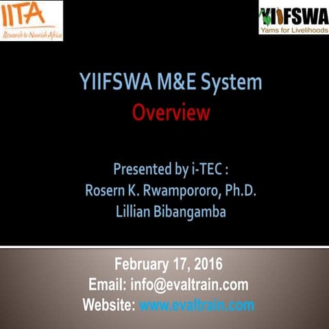 YIIFSWA M&E System Overview