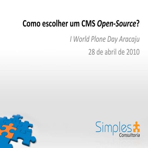 Como escolher um CMS Open-Source?