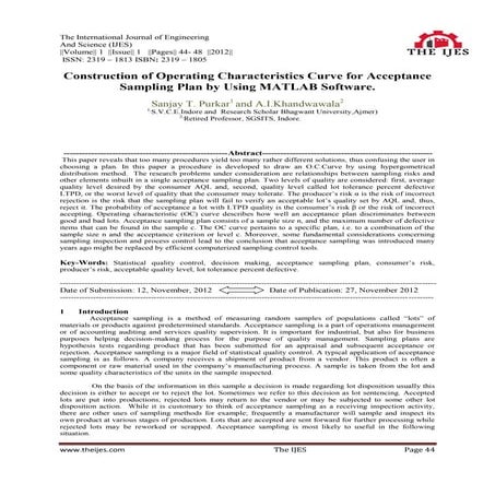 Operating characteristics curve | PPTX