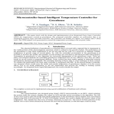 Research Inventy : International Journal of Engineering and Science