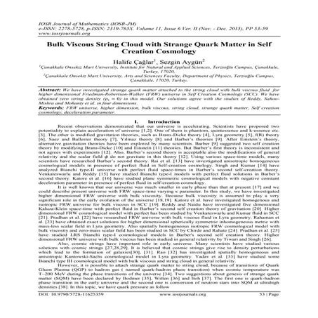 Bulk Viscous String Cloud with Strange Quark Matter in Self Creation Cosmology