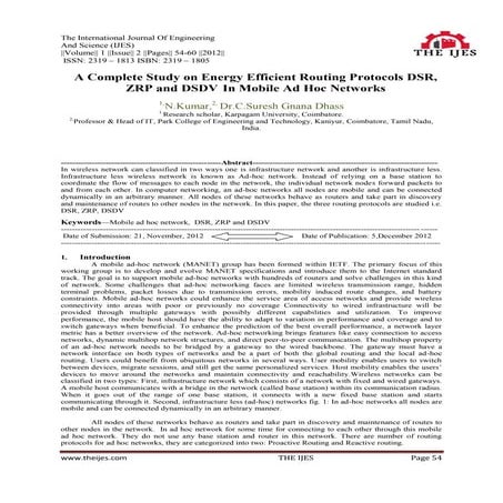 The International Journal of Engineering and Science