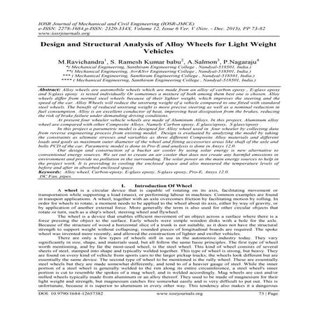 Analysis of Disc Brake by Modifying in Design and Material Composition ...