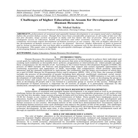 International Journal of Humanities and Social Science Invention (IJHSSI)