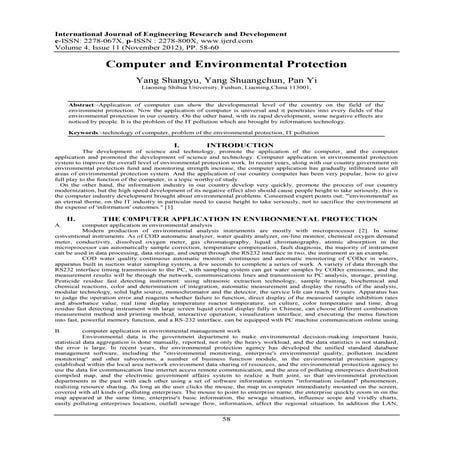 Welcome to International Journal of Engineering Research and Development (IJERD)