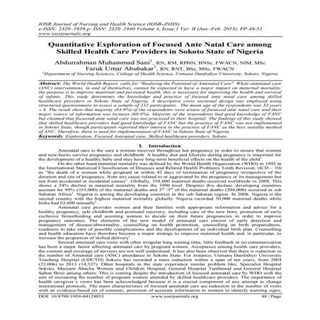 Effect of a Training Program about Maternal Fetal Attachment Skills on ...