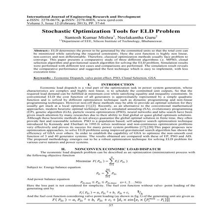 Biogeography based optimization for different economic load dispatch ...