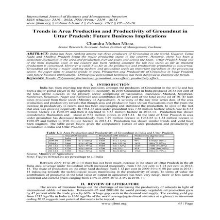 Growth and Instability of OIlseeds Production in Odisha | PDF