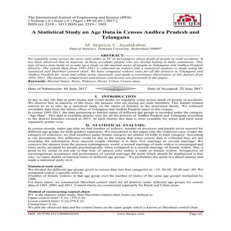 A Statistical Study on Age Data in Census Andhra Pradesh and Telangana