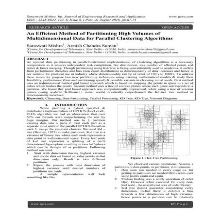 An Efficient Method of Partitioning High Volumes of Multidimensional Data for...