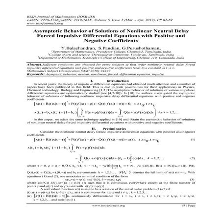 Asymptotic Behavior of Solutions of Nonlinear Neutral Delay Forced Impulsive ...