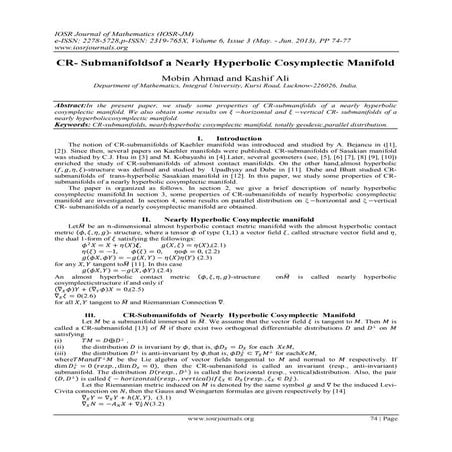 CR- Submanifoldsof a Nearly Hyperbolic Cosymplectic Manifold
