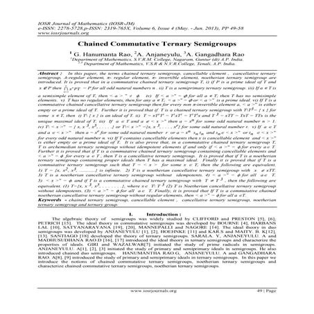 Chained Commutative Ternary Semigroups
